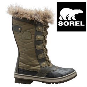 SOREL Tofino II Waterproof Women's Winter Boots Sage Black NIB 6